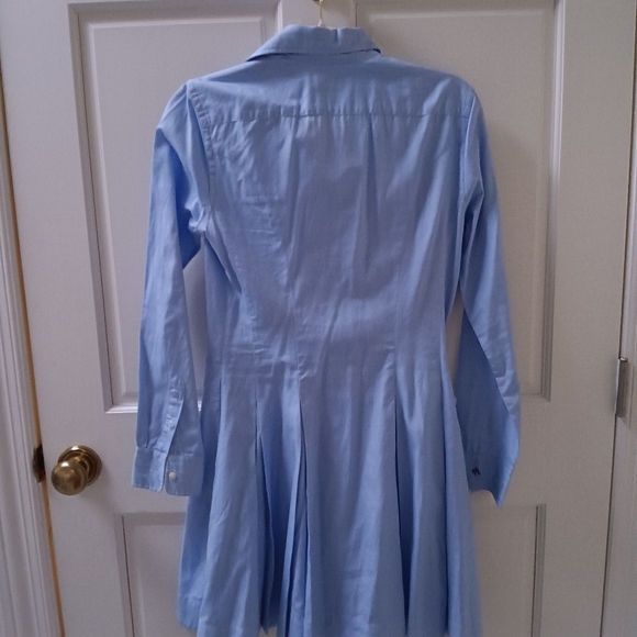Polo Ralph Lauren button down blue dress size 4 - Picture 4 of 4
